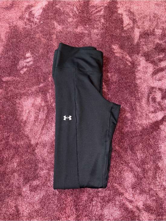 Under Armour Pants - Under Armour Black Womens' Performance Leggings with White Logo